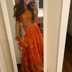 Orange Lehenga